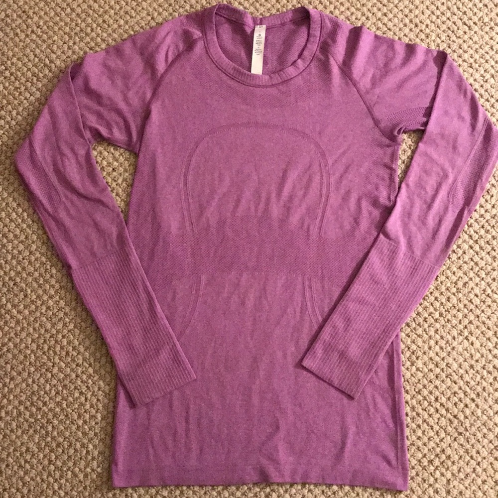Lululemon purple swiftly tech long sleeve crew